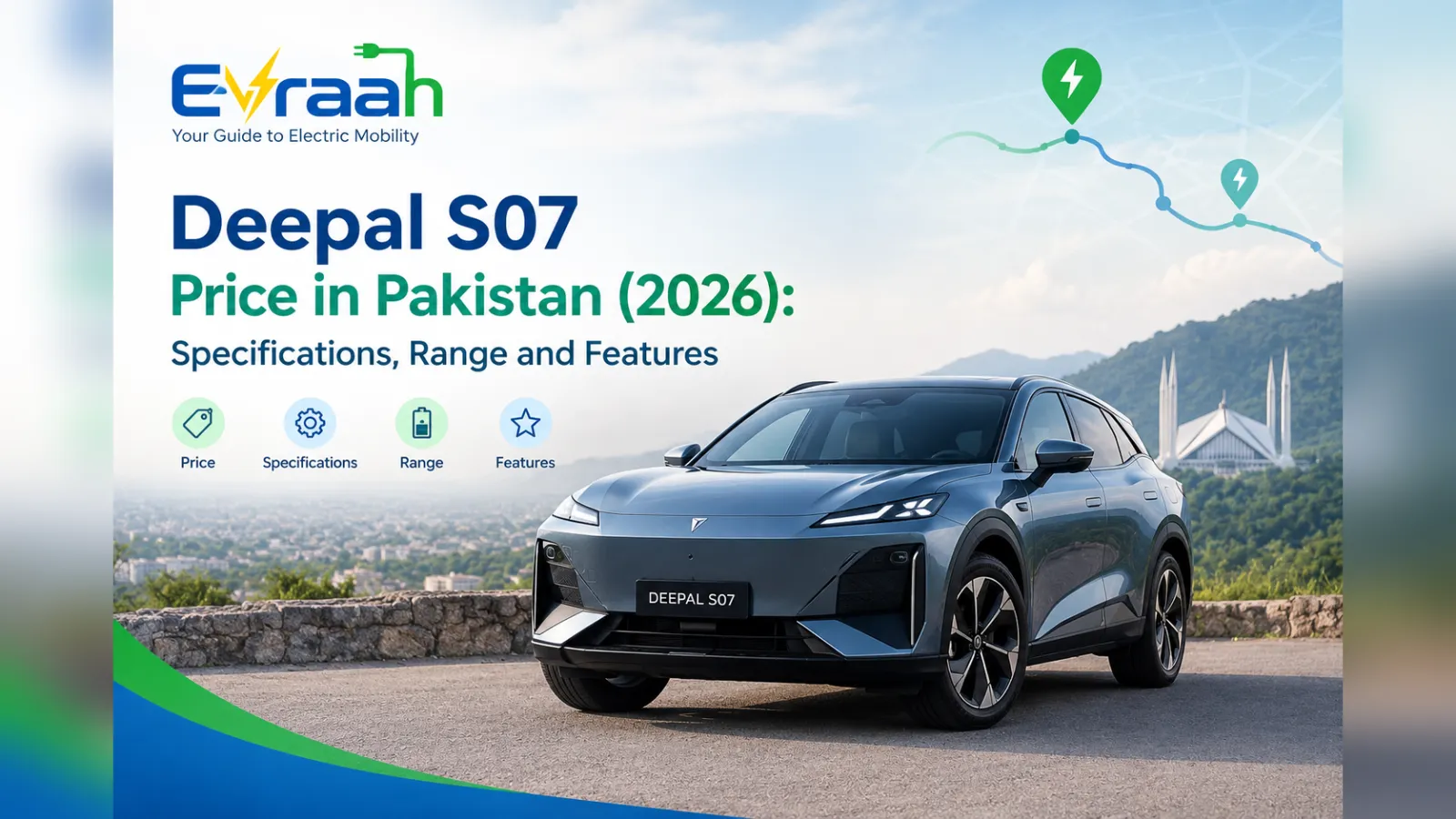 Deepal S07 price in Pakistan 2026: electric SUV with 66.8 kWh battery and 485 km claimed range