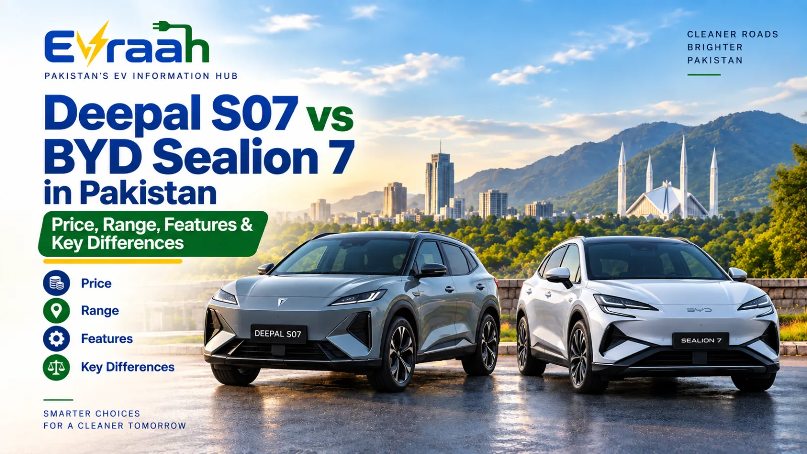 Deepal S07 vs BYD Sealion 7: Pakistan Comparison