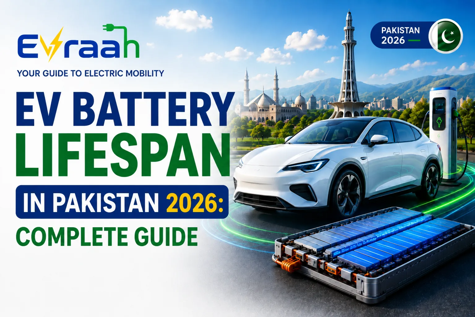 Electric vehicle battery pack with EV charging station showing modern battery technology and energy storage system