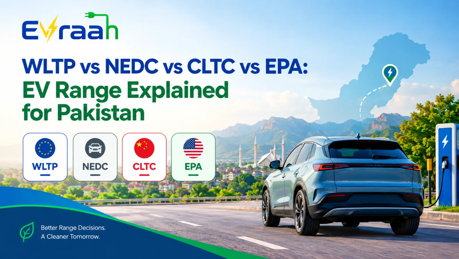 WLTP vs NEDC vs CLTC vs EPA: EV Range Explained for Pakistan